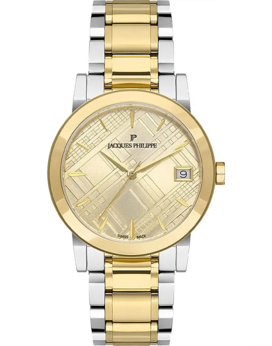 Jacques Philippe Jacques Philippe Principle JPQLS167378  JPQLS167378 кварцевые женские часы белый циферблат, браслет нержавеющая сталь с ip-покрытием — вид спереди